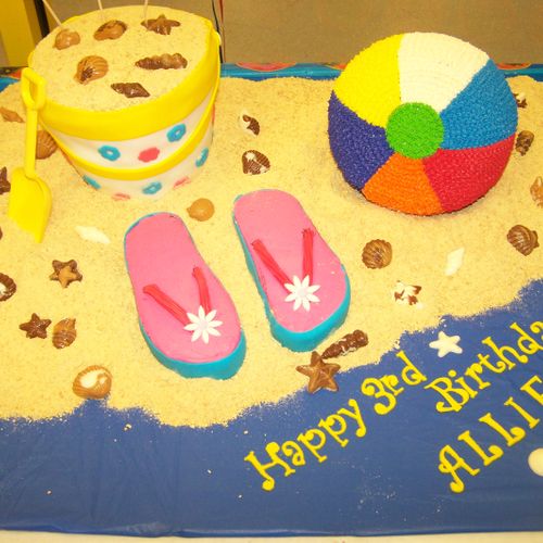 Birthday Cakes for Beach Themed Birthday