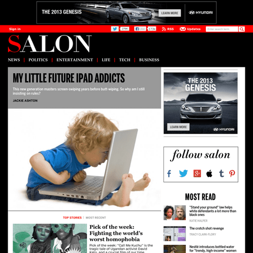 My Future Little iPad Addicts, Salon. June 14, 201
