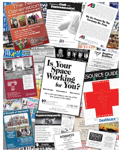 Advertising and design for print publications: mag