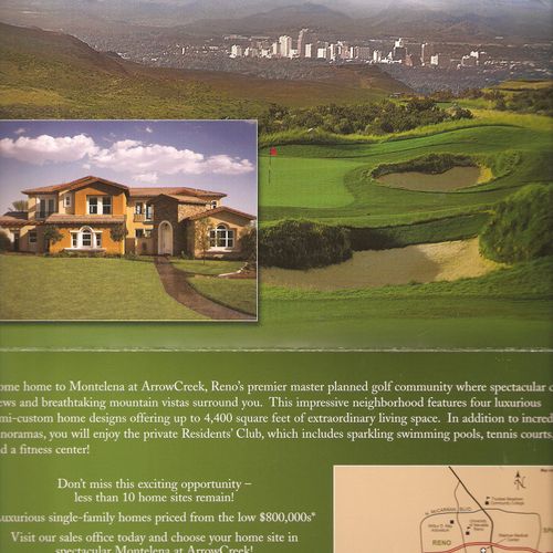 BROCHURE for upscale new home community - provided