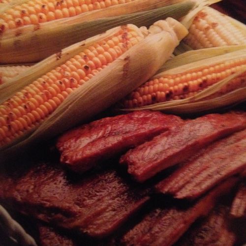 BBQ Ribs and Grilled Corn
