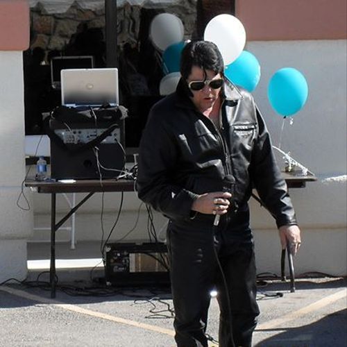 Elvis in Black Leather