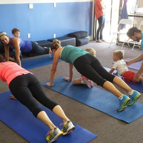 Our FIT Mamas getting in a great workout!