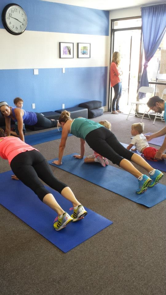 Our FIT Mamas getting in a great workout!