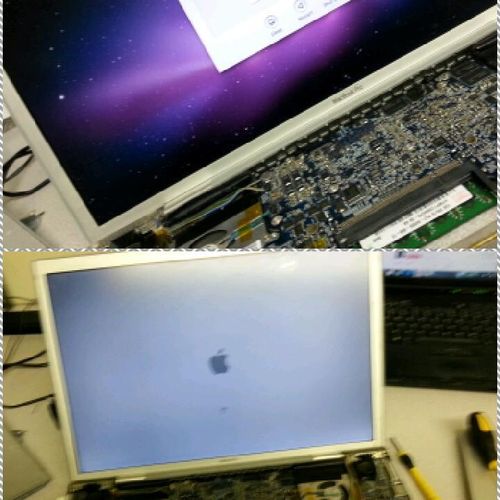 MacBook Motherboard Repair. GPU reflow.