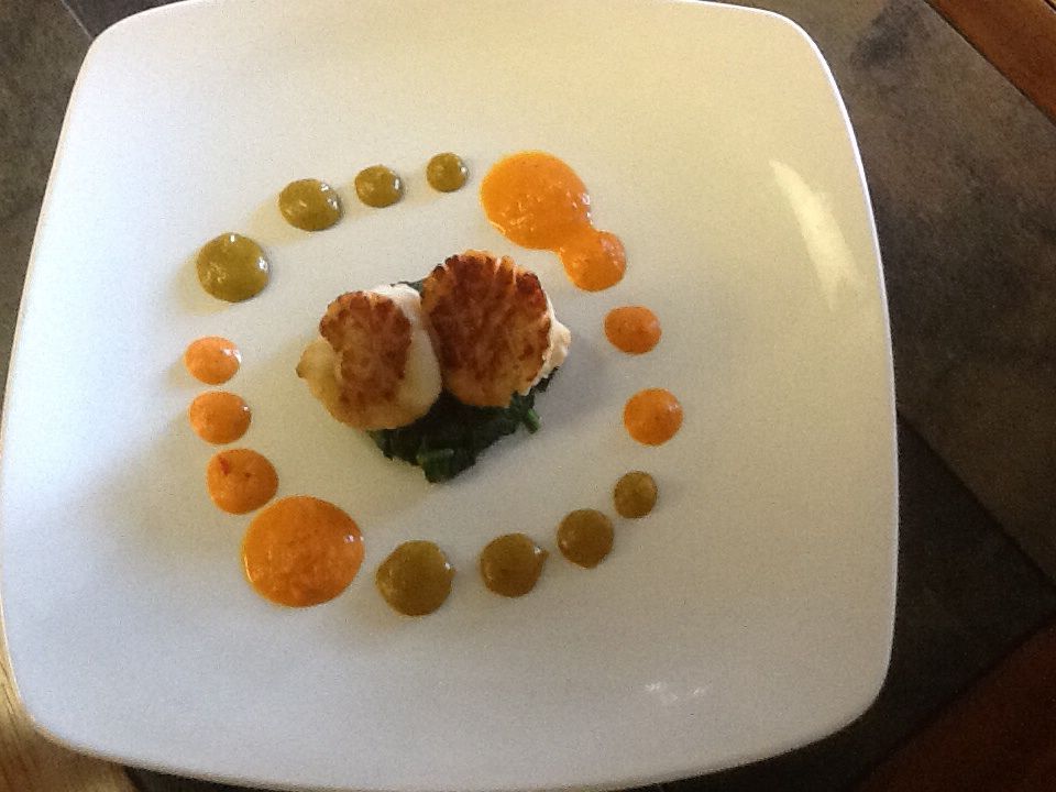 Scallop appetizer