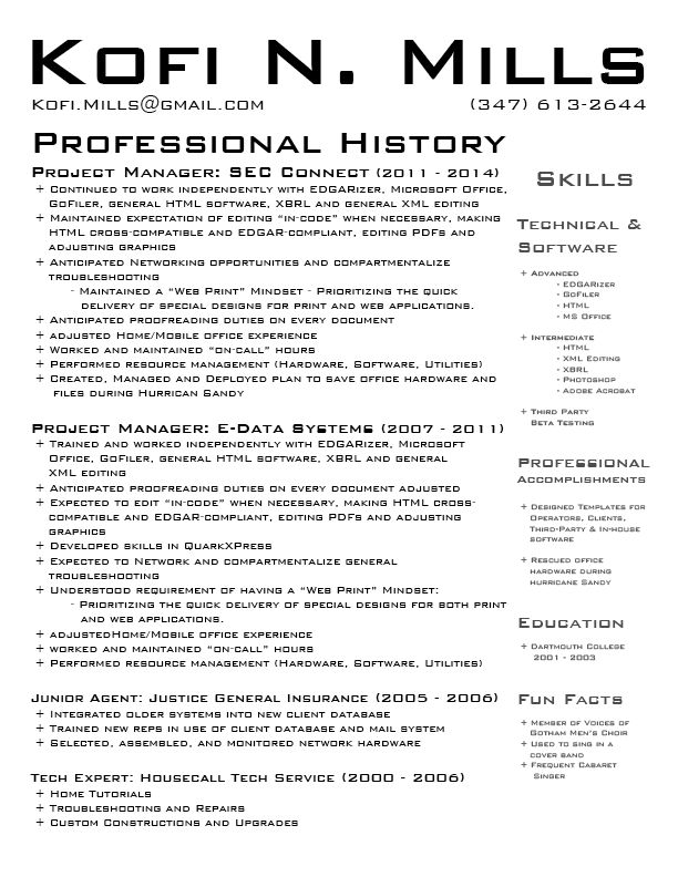 Projects and media