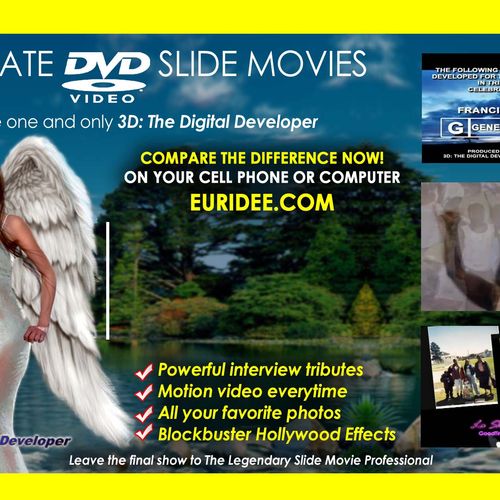 Postcard I created for my DVD Slide show business