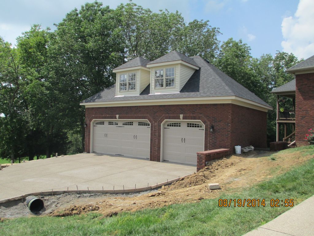 New Construction Garage Roof