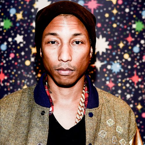 Portrait of Pharrell Williams.
