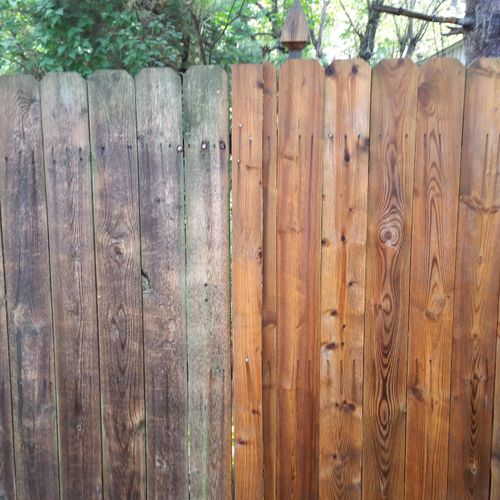 Wooden Fence Cleaning & Restoration - Roselle, NJ