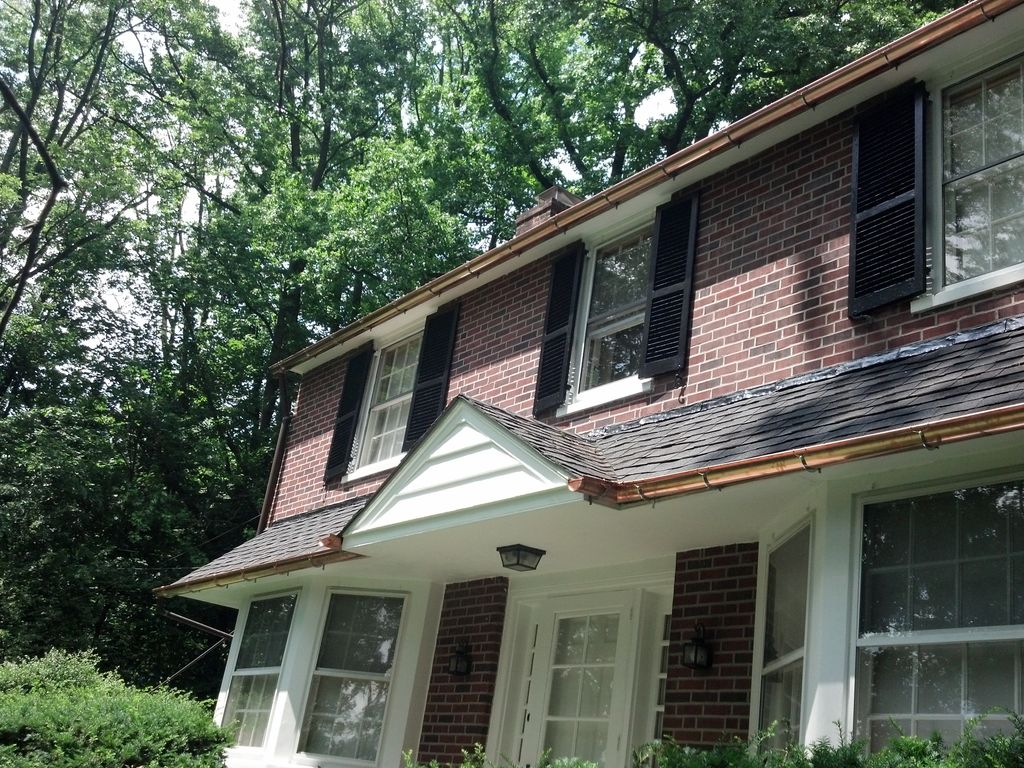 5" Half Round Copper Gutters