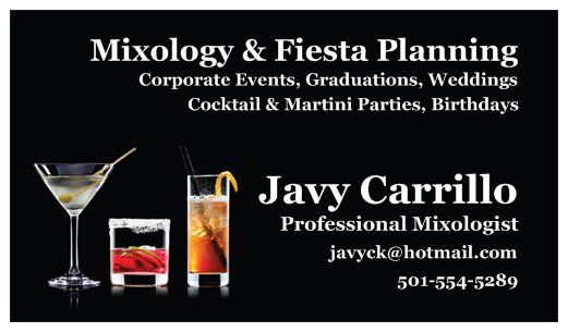 Javy Carrillo Professional Bartender, Event Pla...