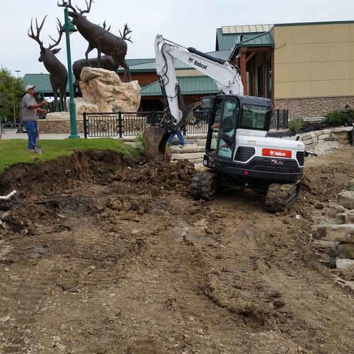 Restructuring the pond at Cabela's