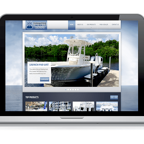 Website Design - Tidewater Boat Lifts www. tidewat