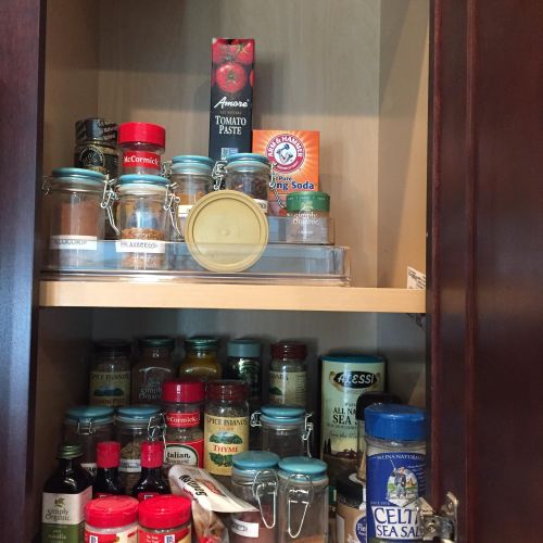 Spice Cabinet - After Organization