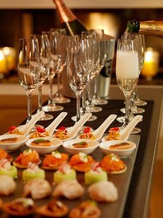 Formal Appetizers with Bubbly
