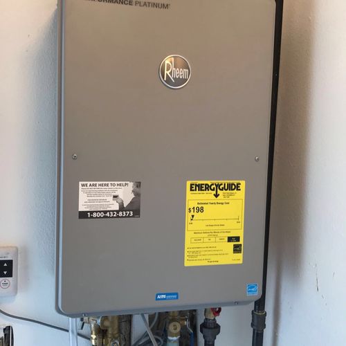 tankless water heater install 