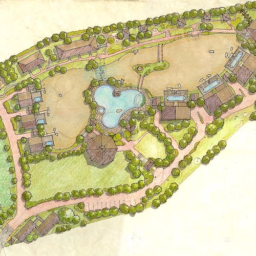 Landscaping plans and renderings