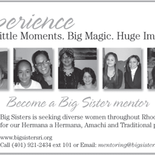 Ad for Big Sisters of Rhode Island
