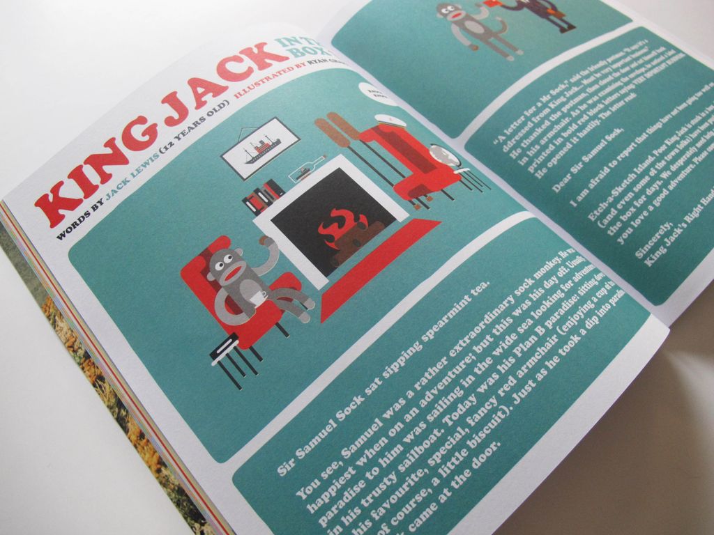 Illustration spread for Anorak Magazine