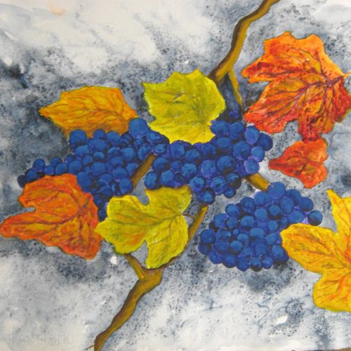 'Fall Fruit'  11 x 15 watercolor
