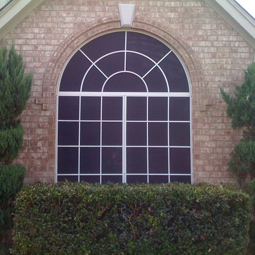 Arched Solar Screen With Grid