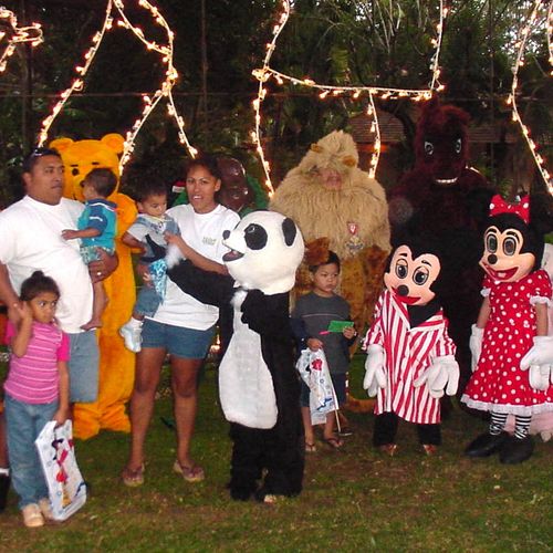 Strolling Mascots for Keiki Parties