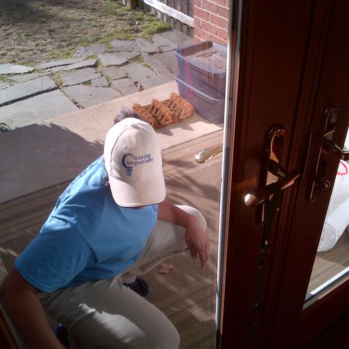 Exterior window cleaning, we do that too!