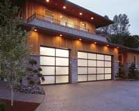 Glass doors.