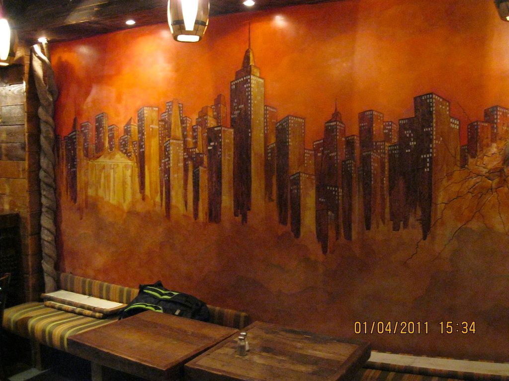 Original mural for Voza Restaurant in NYC.