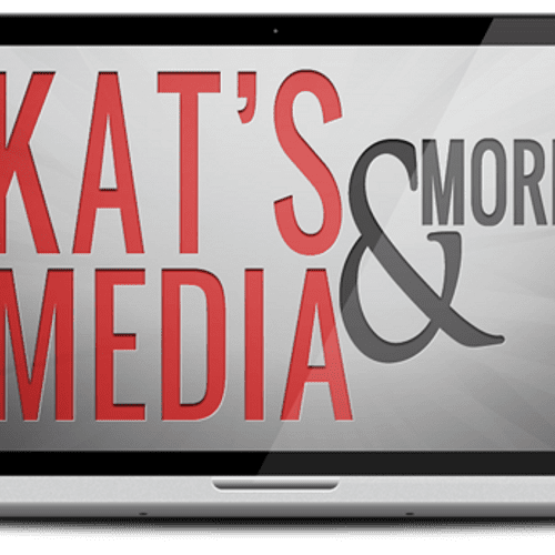 My official logo for Kat's Media & More - my own d