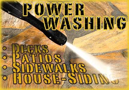 POWER WASHING - Decks | Patios | Sidewalks | House
