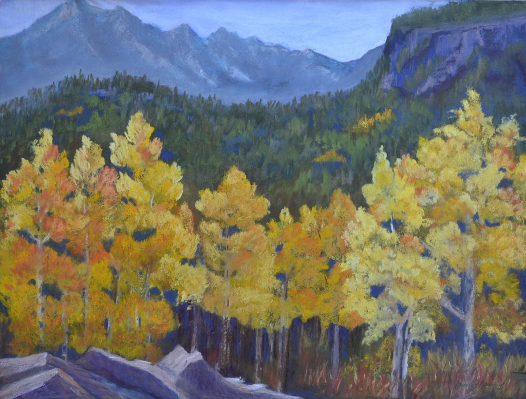Student's Aspens - Pastel