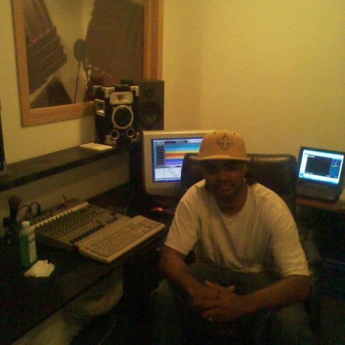me in my studio working