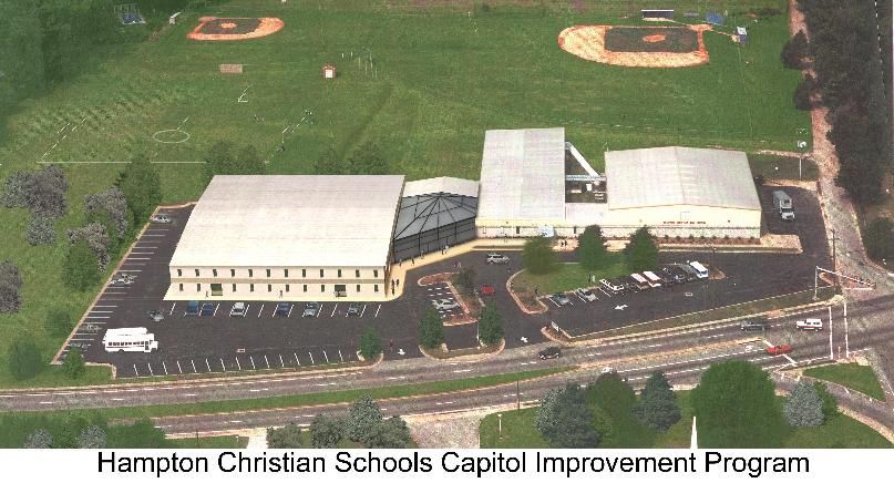 Rendering of a proposed addition added to an old p
