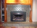 Arts and crafts designed tile surround and custom 