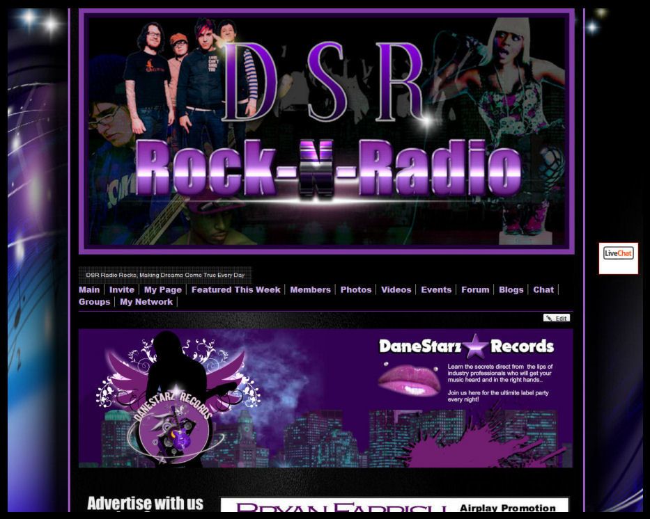 DaneStarz Records Rock N Radio is a social network
