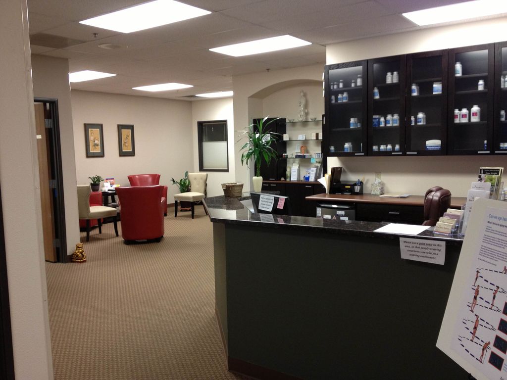 Front desk and reception area