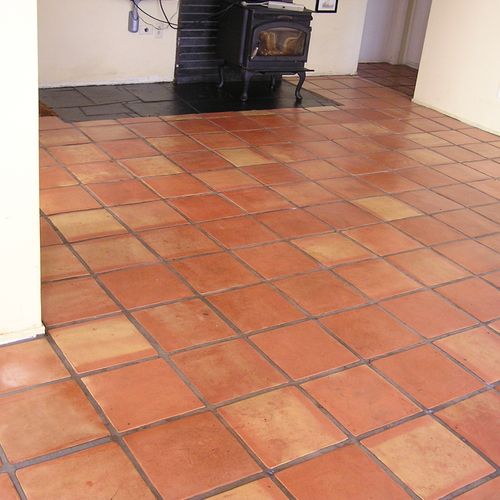 Mexican clay pavers, stripped, acid washed, neutra