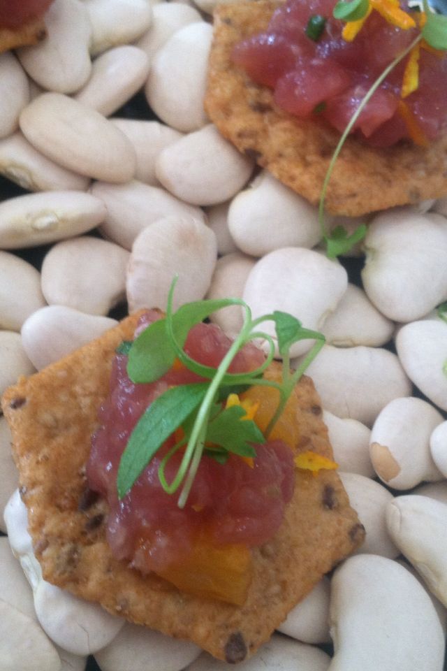 Tuna Tartar on Sesame Crisp