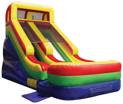 18 ft. slide can be used wet or dry!