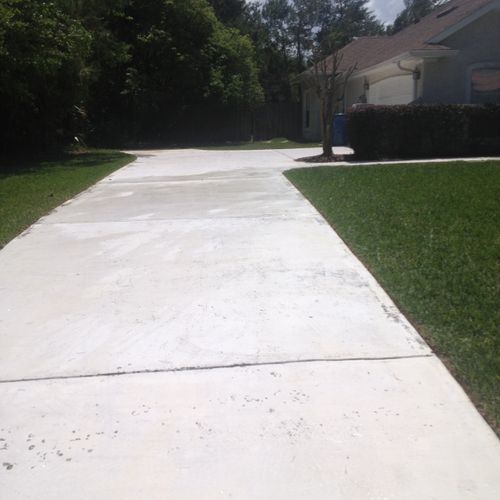 After SnS rust treatment. This driveway is like ne