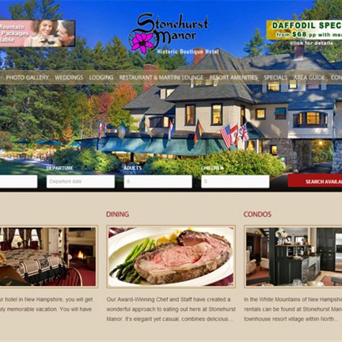 Stonehurst Manor Responsive Web Re-Design