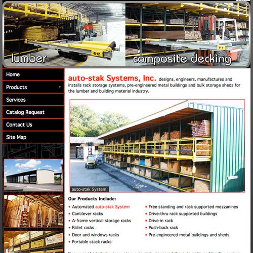 Rack storage systems and pre-engineered metal buil