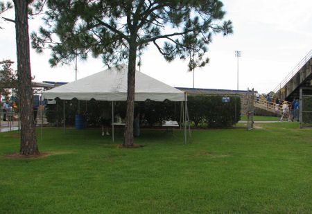 One of our tents at MSU's Cowboy Stadium.