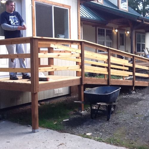 Chair ramp on addition, Ferndale