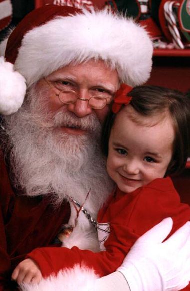 Santa with another wonderful child, photograph by 