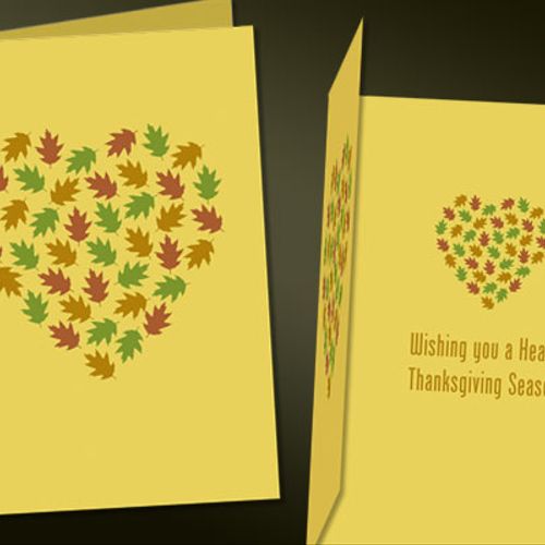 Design for Thanksgiving Greeting Card