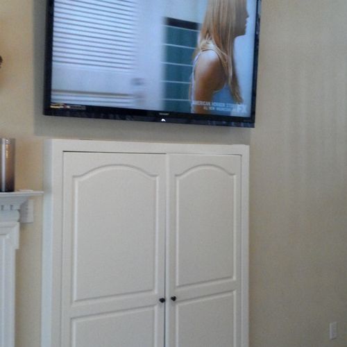 70 inch - mounted over 6 feet up! No job to big or